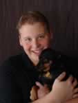 Aric and his puppy